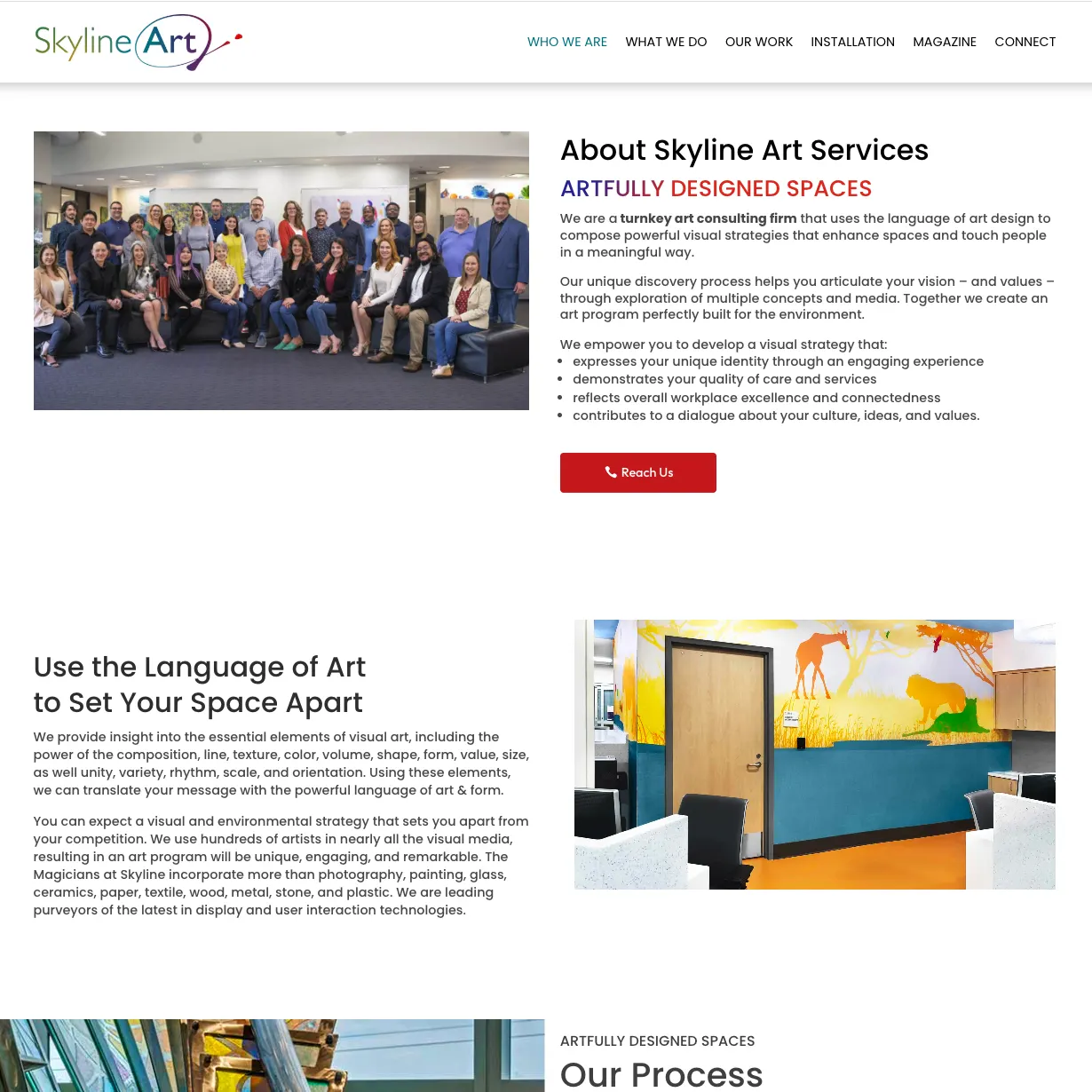 Skyline Art website — view 6