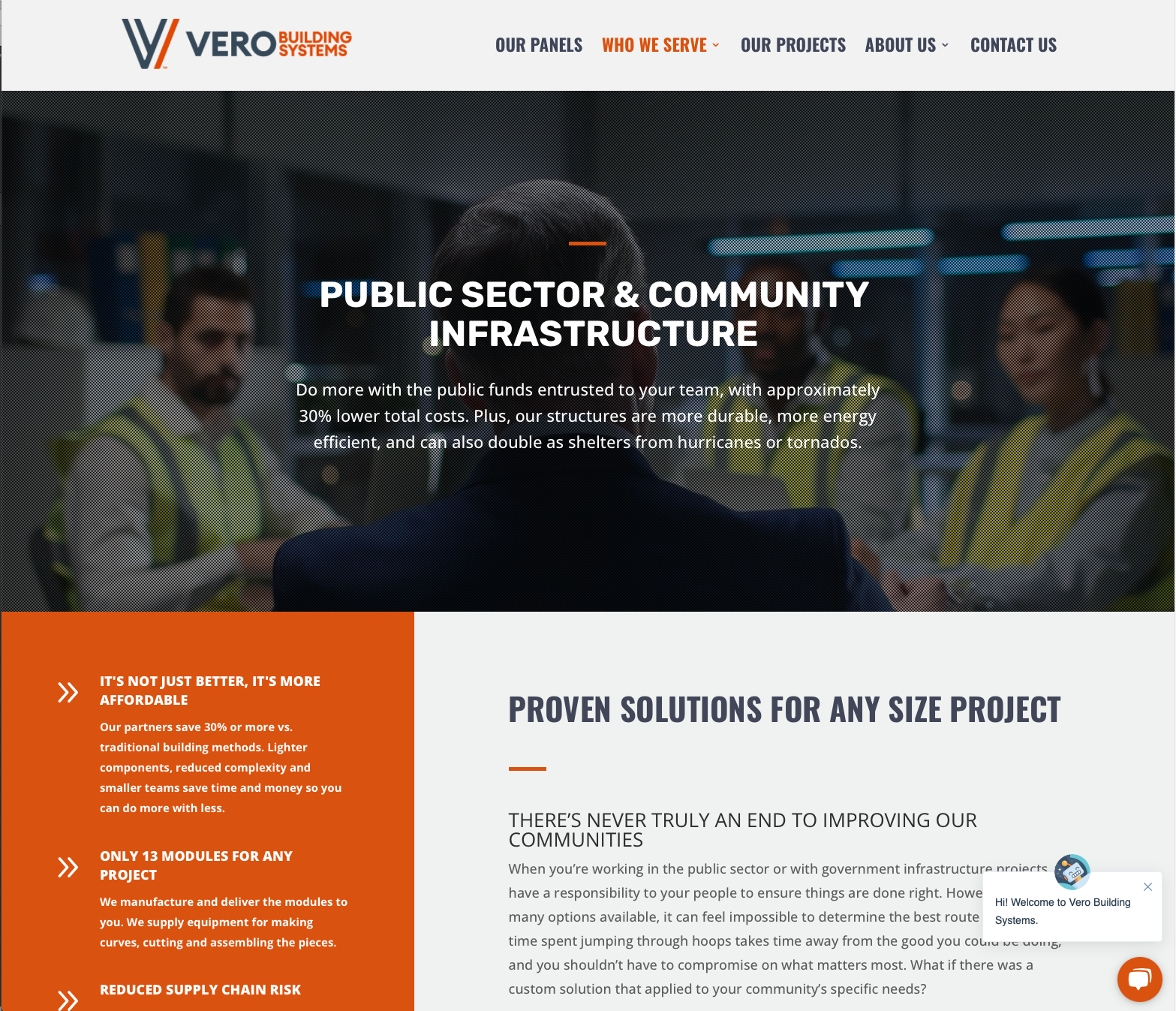 Vero Building Sytems: Website (image 4)