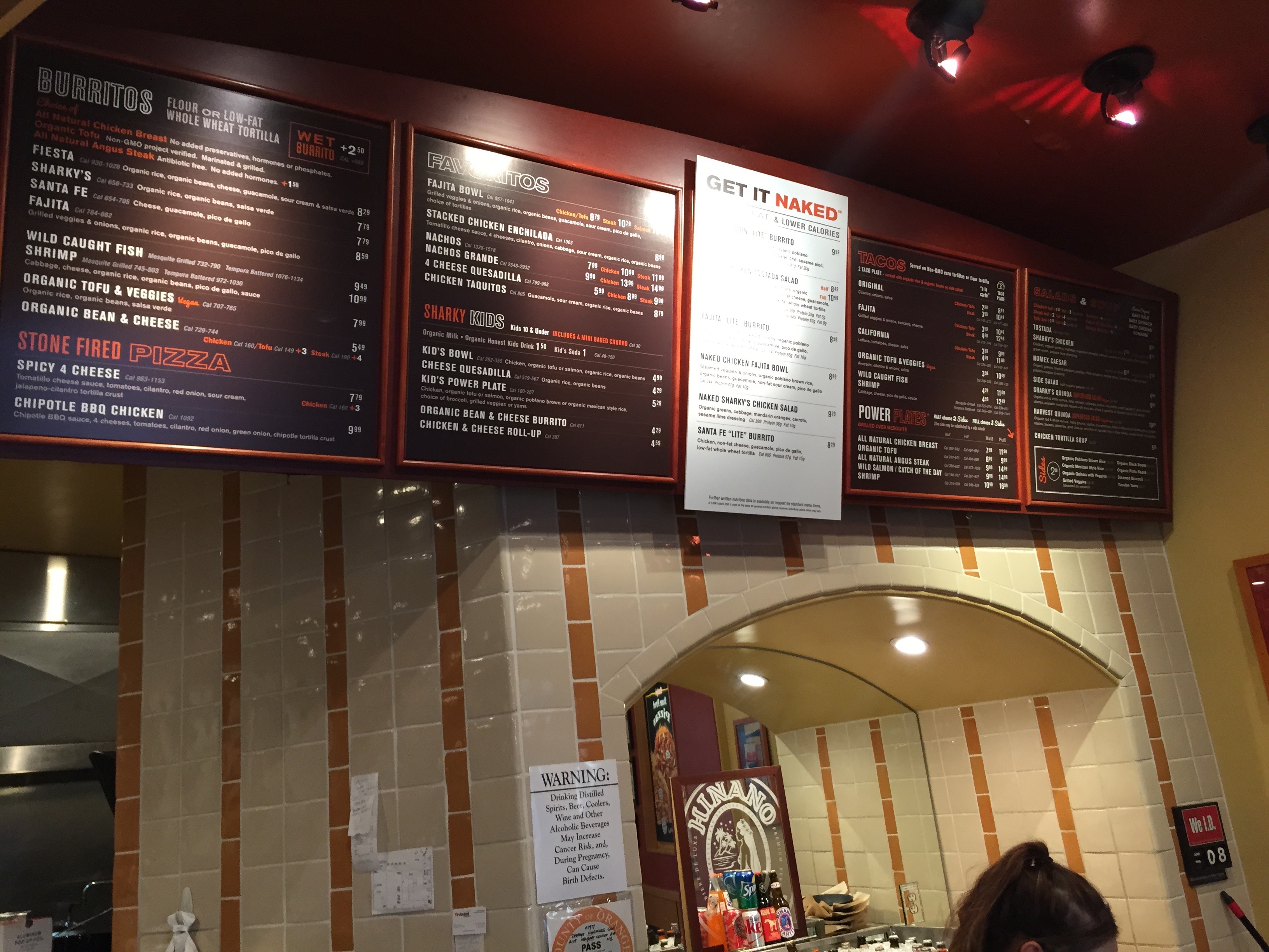 Sharky's Woodfired Mexican Grill: Menus and Interior Signage (image 8)