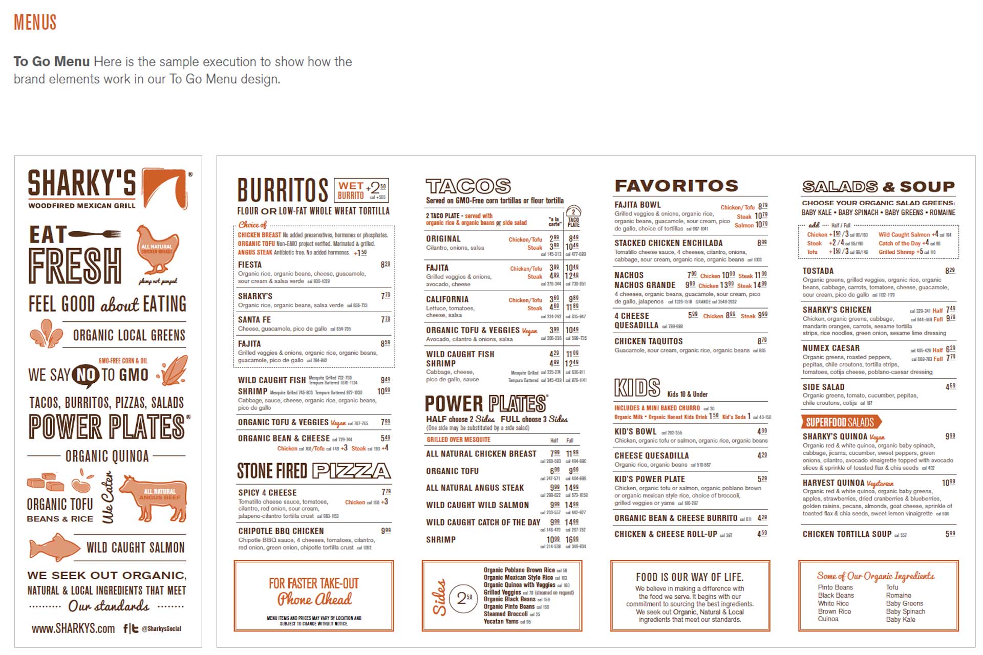 Sharky's Woodfired Mexican Grill: Menus (image 1)