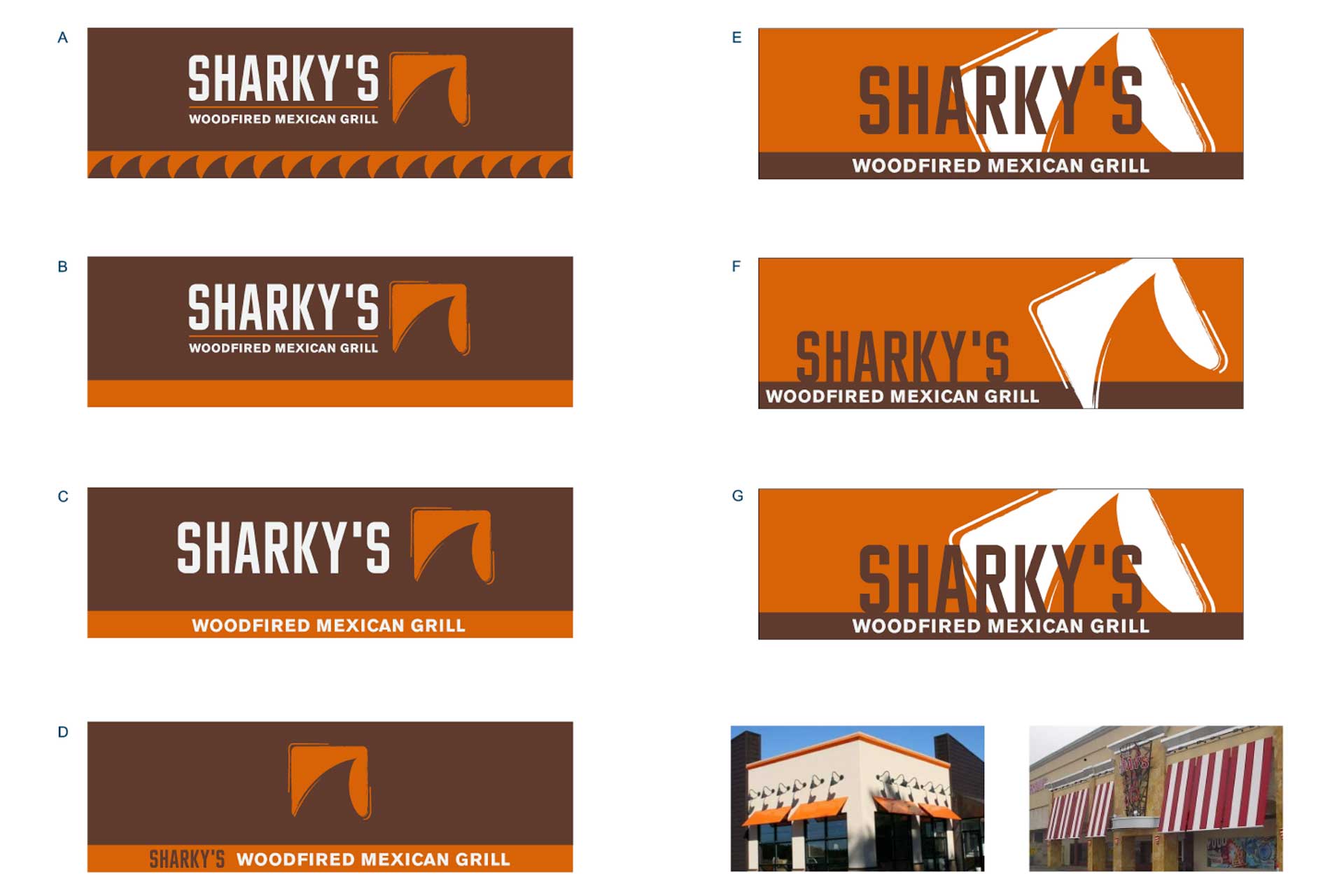 Sharky's Woodfired Mexican Grill: Awnings & Exterior (image 7)