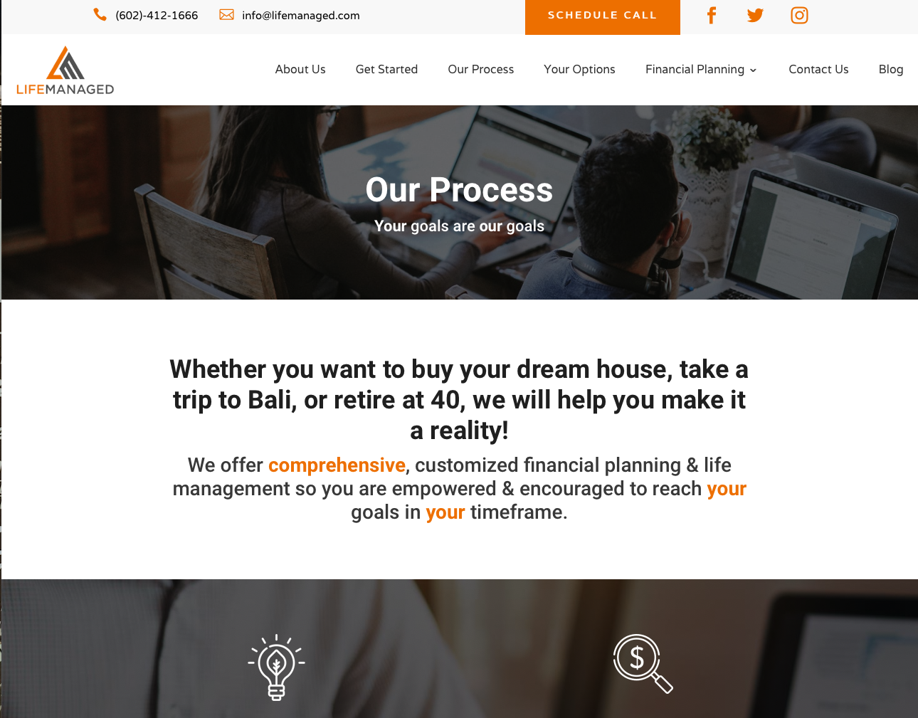 Life Managed: Website (image 4)
